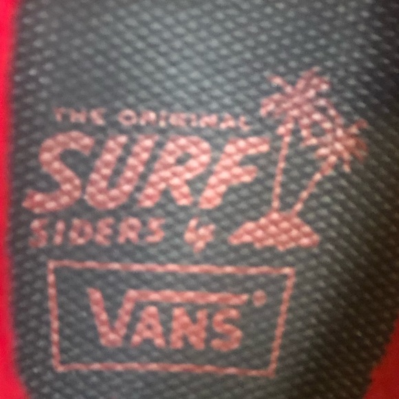 Vans ~ women’s red moccasins - Picture 7 of 7